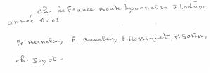 16 z06 Equipe de boules lyonnaise de bousfer champ de France odeve 2001